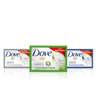 Shampoo Dove Sachet All Varian 9Ml