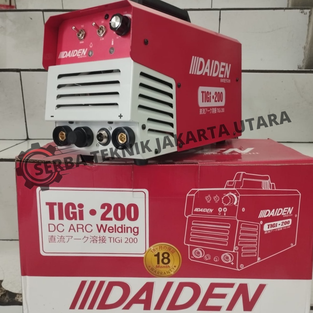 MESIN LAS ARGON TIG 200 DAIDEN ORIGINAL JAPAN TIGi 200 STAINLESS