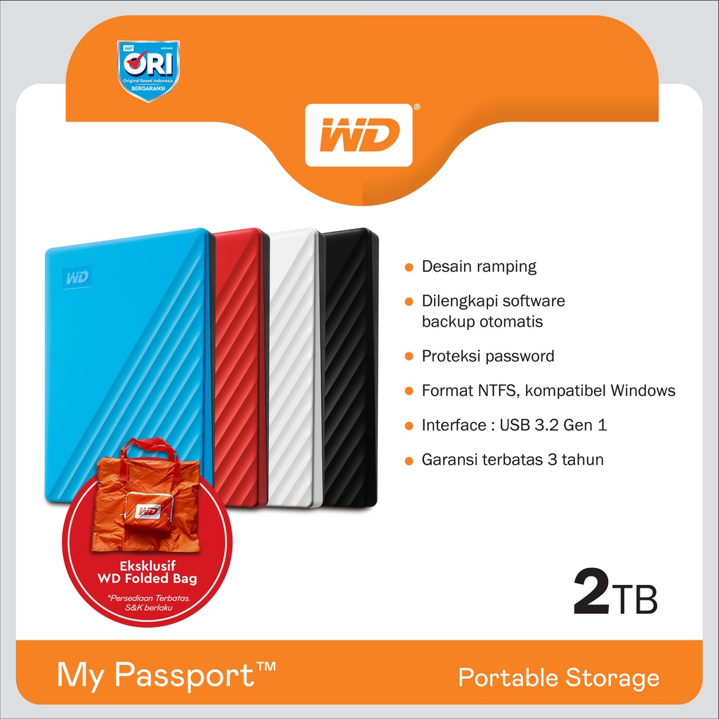 WD New My Passport 2TB - HDD