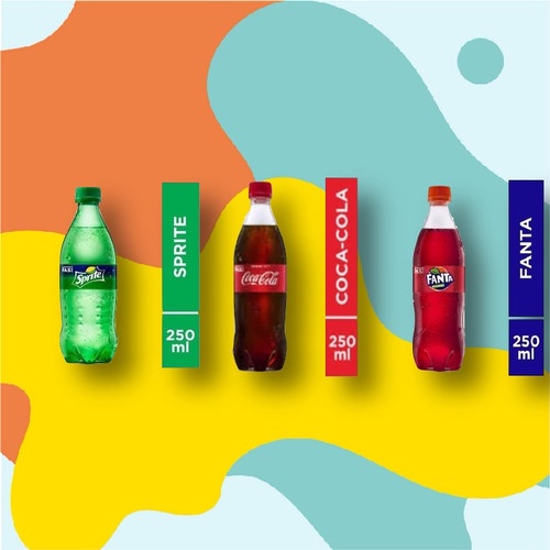 

FANTA - COCA COLA - SPRITE 250 ML - 12 PCS / 1 LUSIN