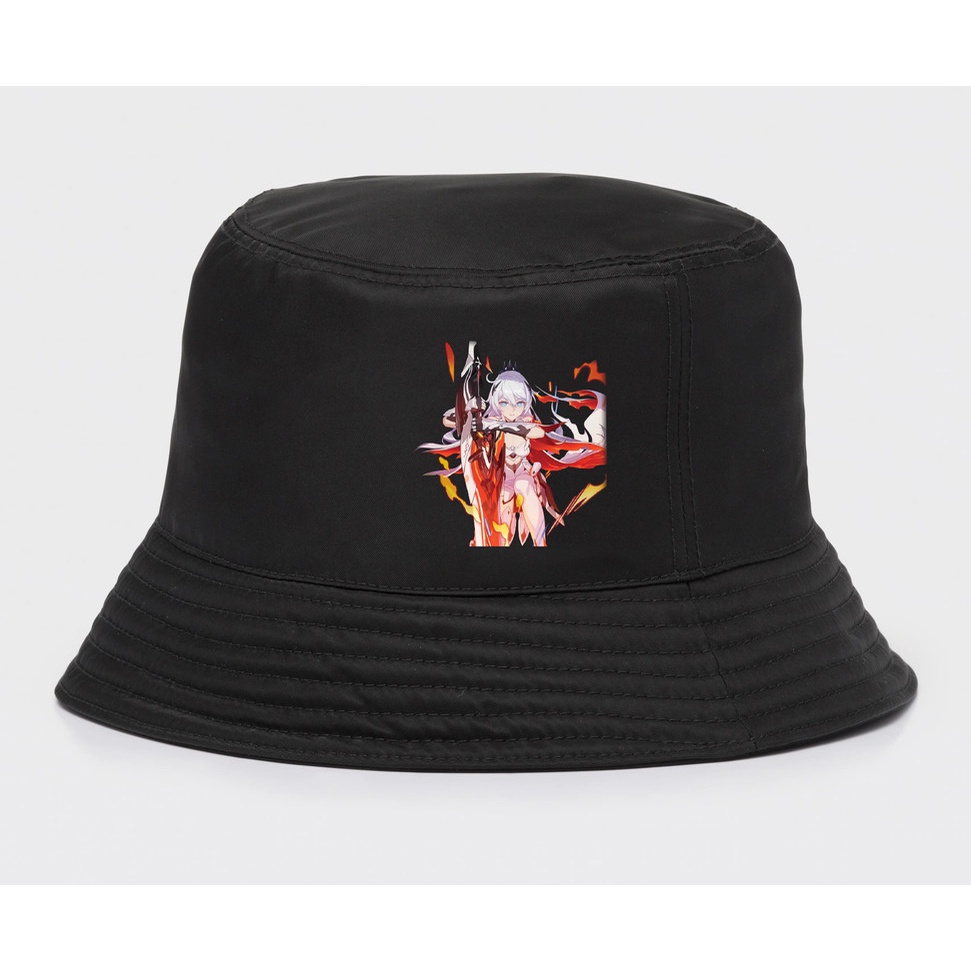 Topi Bucket Hat Honkai Impact Kiana kaslana Flamescion