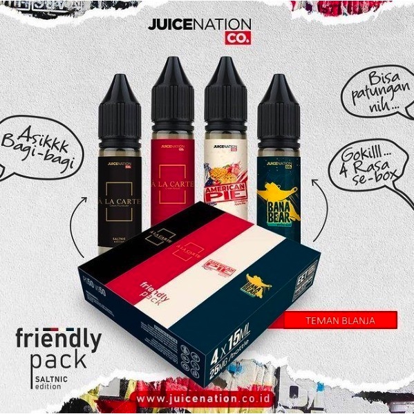 LIQUIDS JUICENATION CREAMY SERIES 4IN1 PODSFRIENDLY 15ML X 4PCS