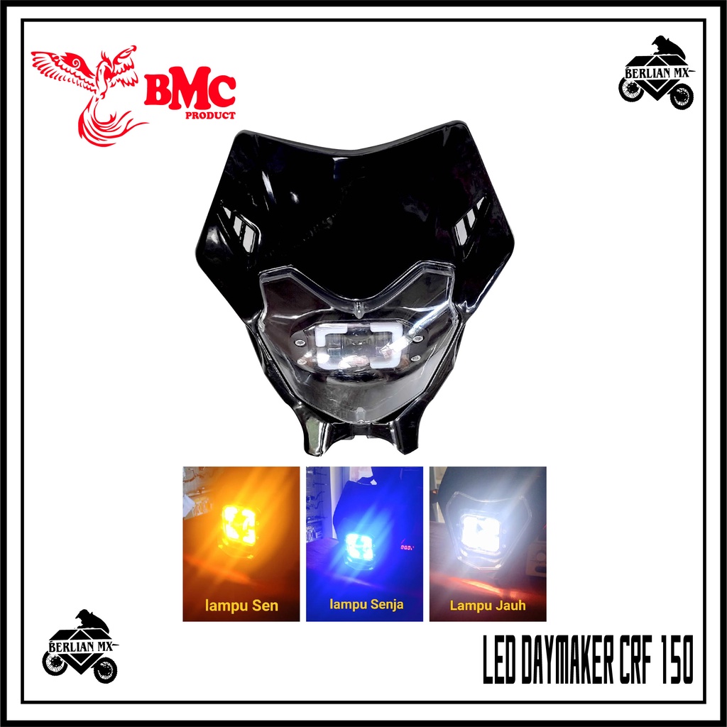 Headlamp reflektor LED DAYMAKER Lampu depan trail CRF 150