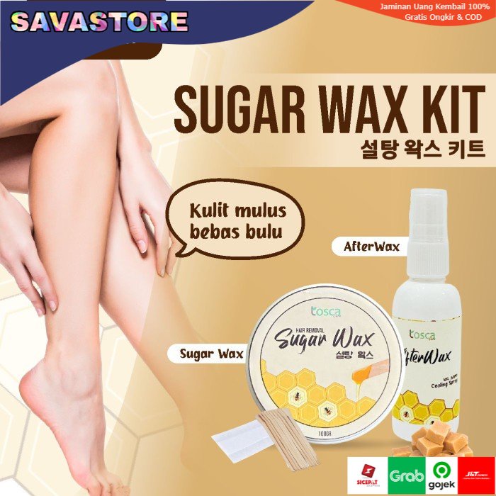 Sugar Waxing Kit Tosca Penghilang Ampuh Bulu Ketiak Bulu Kaki