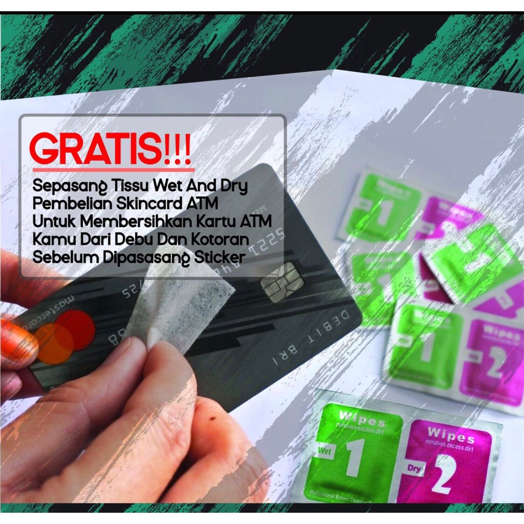 FF freefireskincard skin atm flazz kredit id card best - skin card waterproof anti air sticker atm