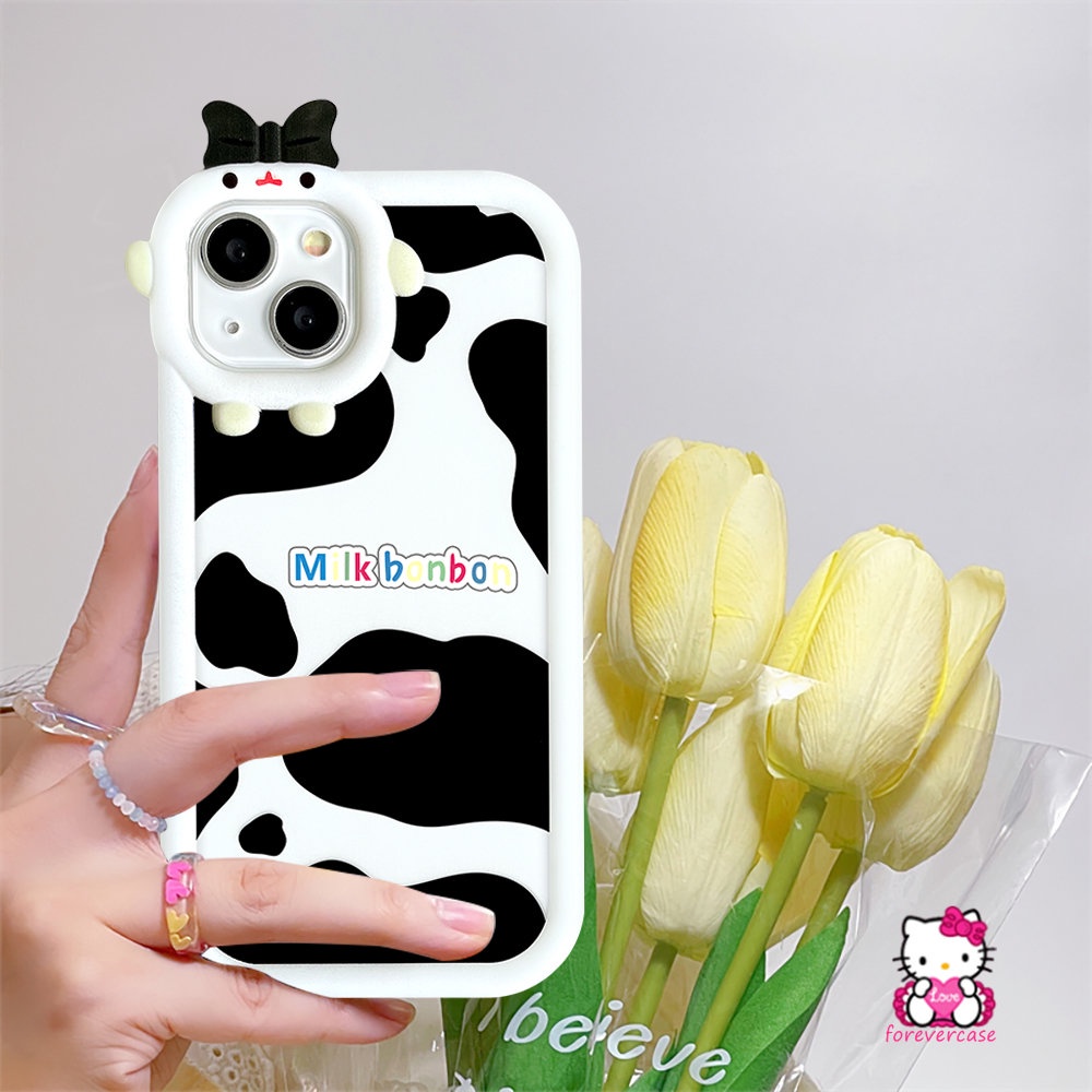 Casing Softcase Realme C12 C21Y C25Y C31 C25 C35 9i C15 C33 9 9Pro + 7 C17 5 5i 6i 7i C11 C25 C20A 82 C30Pro Motif Sapi 3D Case Pelindung Earphone Bluetooth Airpod