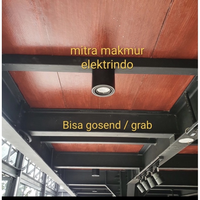 downlight outbow halogen mr16 / spot light outbow bulat mr16 hitam