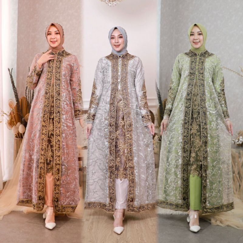 GAMIS CASANDRA BORDIR//GAMIS TULLE BORDIR TEMPEL//KEBAYA_TANAHABANG