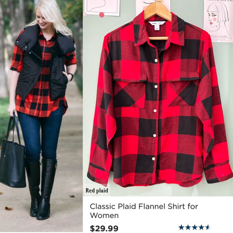 OLD** FLANEL longsleeved plaid  shirt