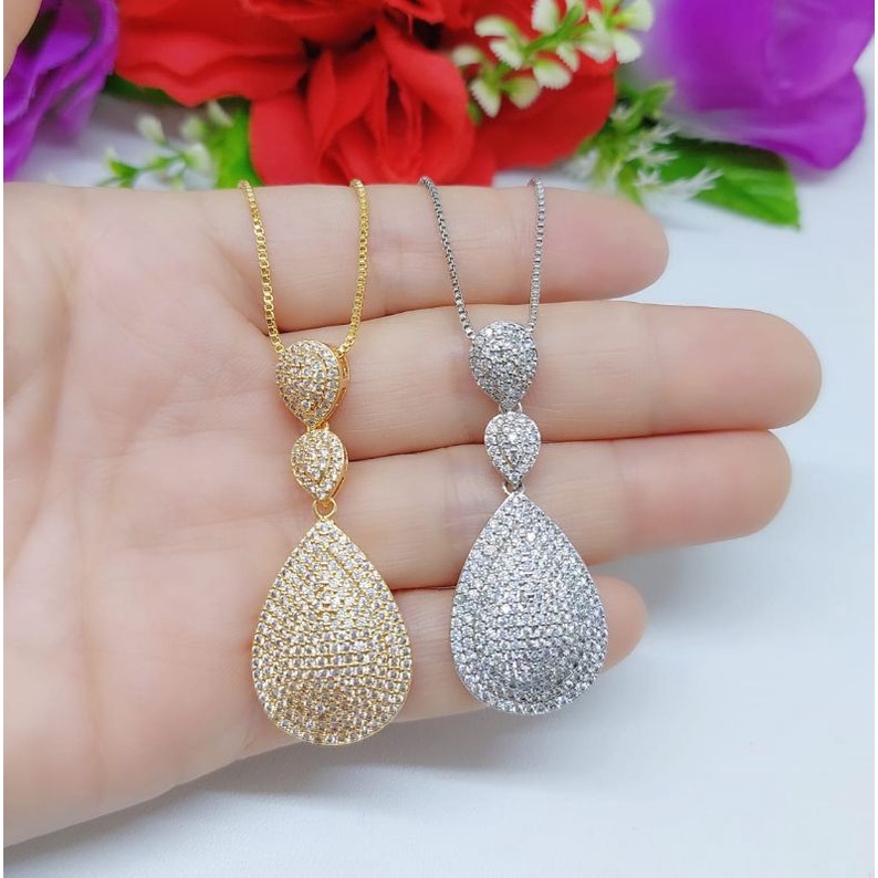 Kalung Xuping Mata Full Lapis Emas Perhiasan Fashion 047