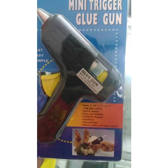 

glue gun lem tembak mini trigger edisi black hitam kualitas premium