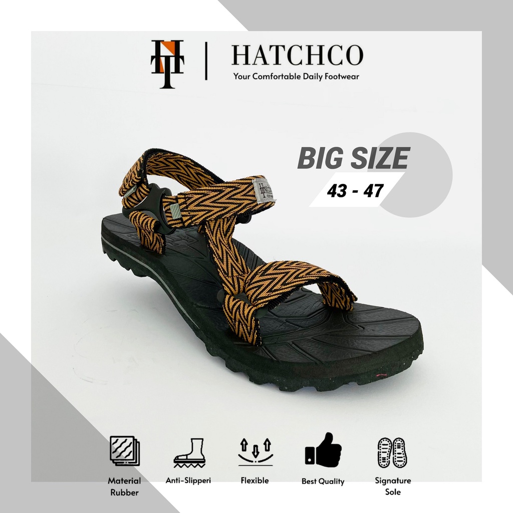 Hatchco Official - Sandal Gunung Hatchco CLAY Big Size Ukuran Jumbo 43 - 47 Sandal Adventure Sandal 