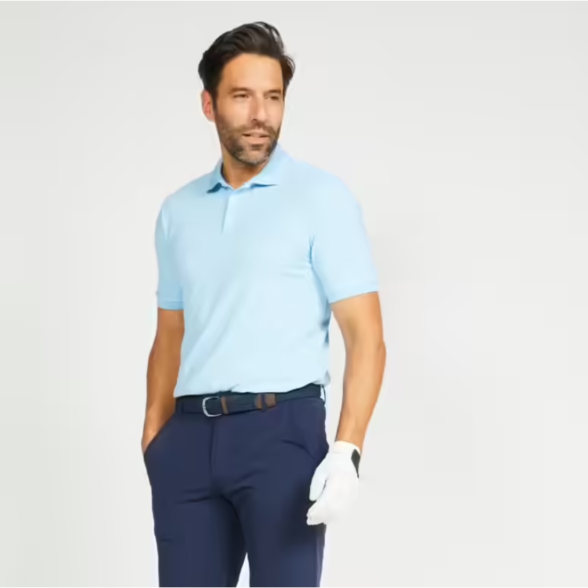 INESIS Baju Kaos Polo Golf Pria Lengan Pendek Serap Keringat