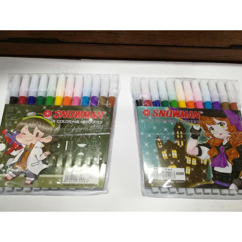 

spidol snowman 12 warna