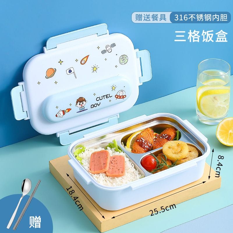 Kotak Bekal Makan Anak Stainles Steel 316