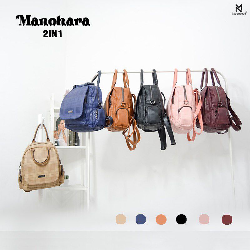 Moonzaya Tas Ransel Wanita MANOHARA 2 in 1