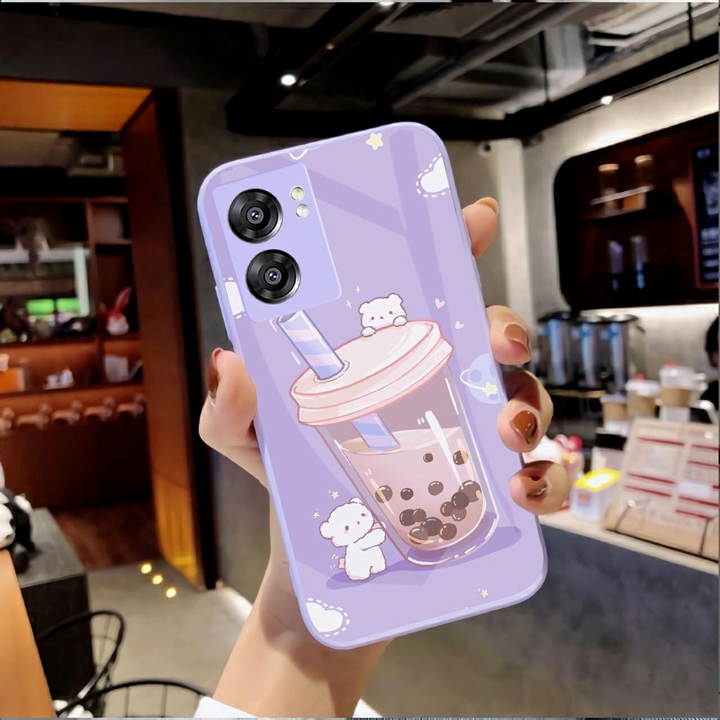 [U107] Softcase Kaca Warna Lilac Oppo A57 2022 Oppo A77s 2022 - Softcase Mirror Oppo A57 2022-  Soft