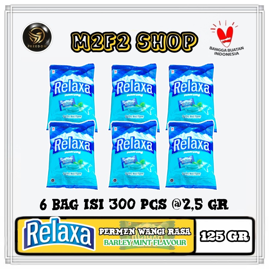 

Relaxa Barley Mint Flavor Candy | Permen Mint Rasa Barley Wangi Segar - 125 gr (Kemasan 6 Pcs)