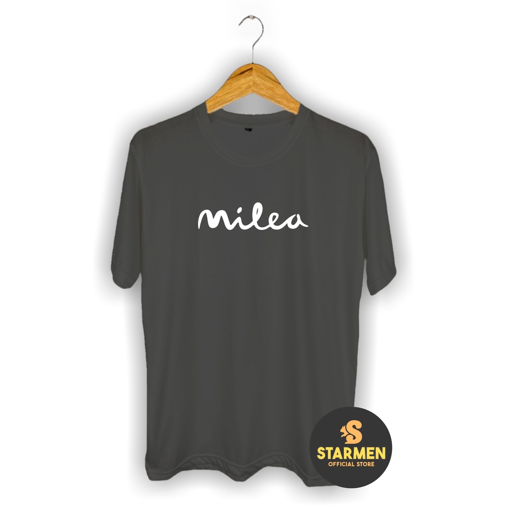 Kaos Distro Pria T-Shirt Motif Kata Kata MILEA