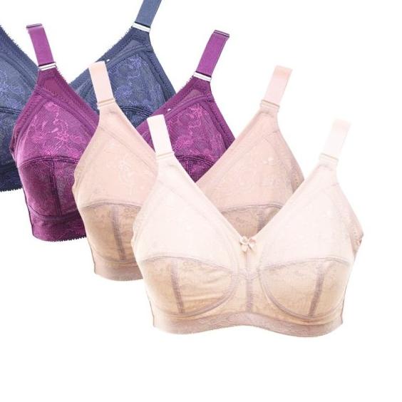 BRA BASIC BIG SIZE 34 - 44 | Scelta Underwear 023 | Murah - Ungu, 34
