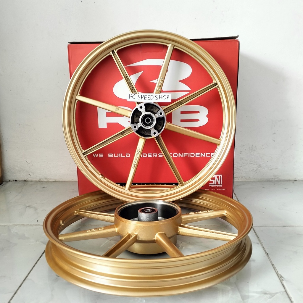 VELG PELEG PELEK RCB RACING BOY SP811 YAMAHA LAGENDA 110Z / JUPITER Z 160 185 RING 17 GOLD