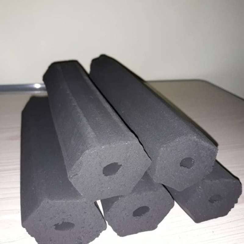 Arang Briket Premium Hexagonal Export Quality