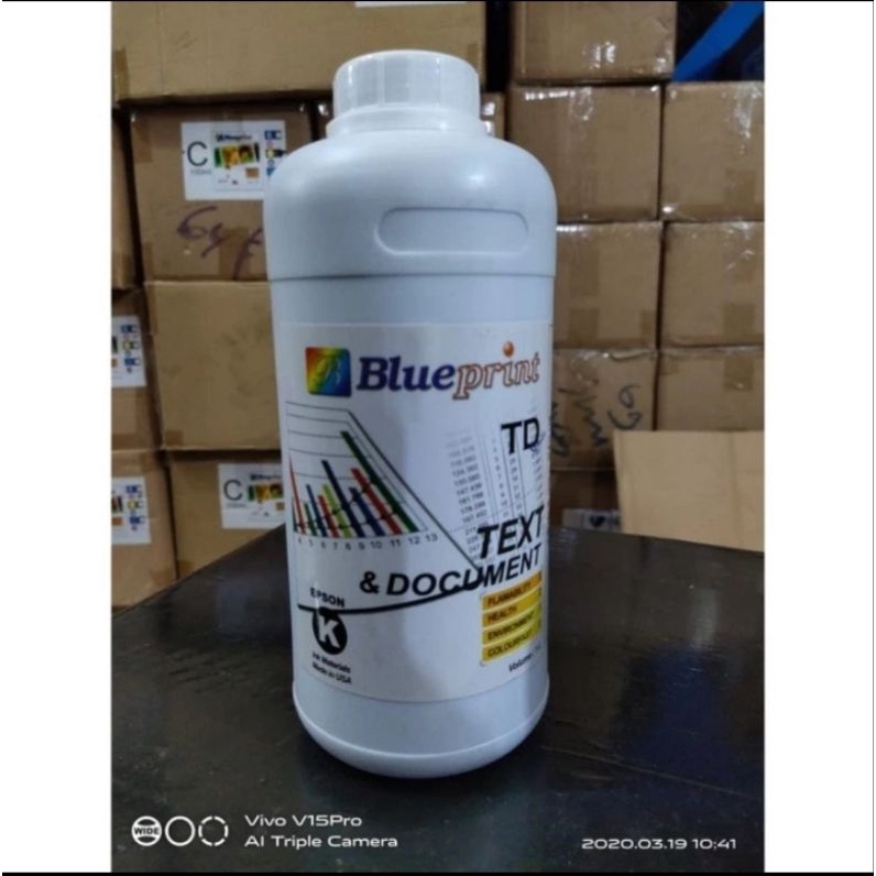 1Liter BK Tinta EPSON BLUEPRINT TD series Text &amp; Document BLACK 1 Liter