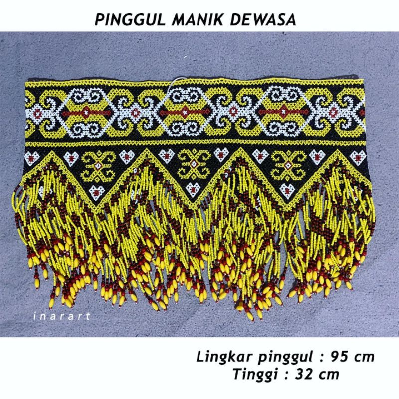MANIK PINGGUL BAJU ADAT DAYAK