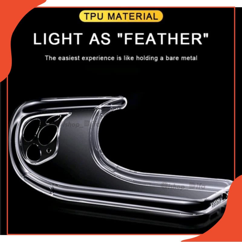 CLEAR CASE FULL CAMERA PROTECTION OPPO A52  OPPO A92 OPPO A72 soft case bening SOFTCASE BENING BERBAHAN dasar slikon yg lembut dengan ketebalan 2,0 mm