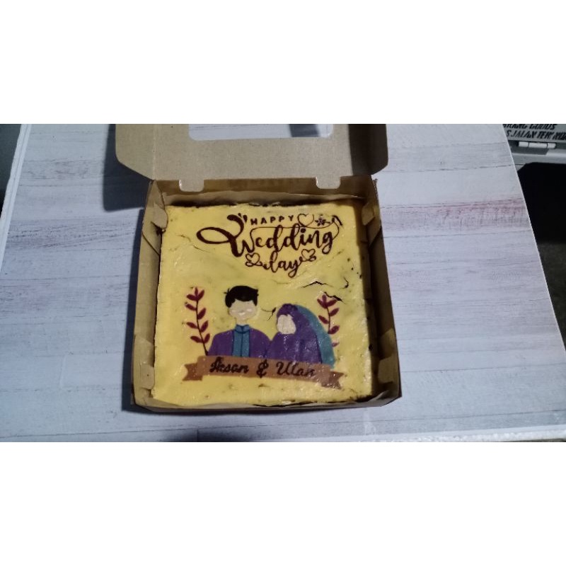 

cheese fudgy brownies custom gambar, foto, kartun, tulisan