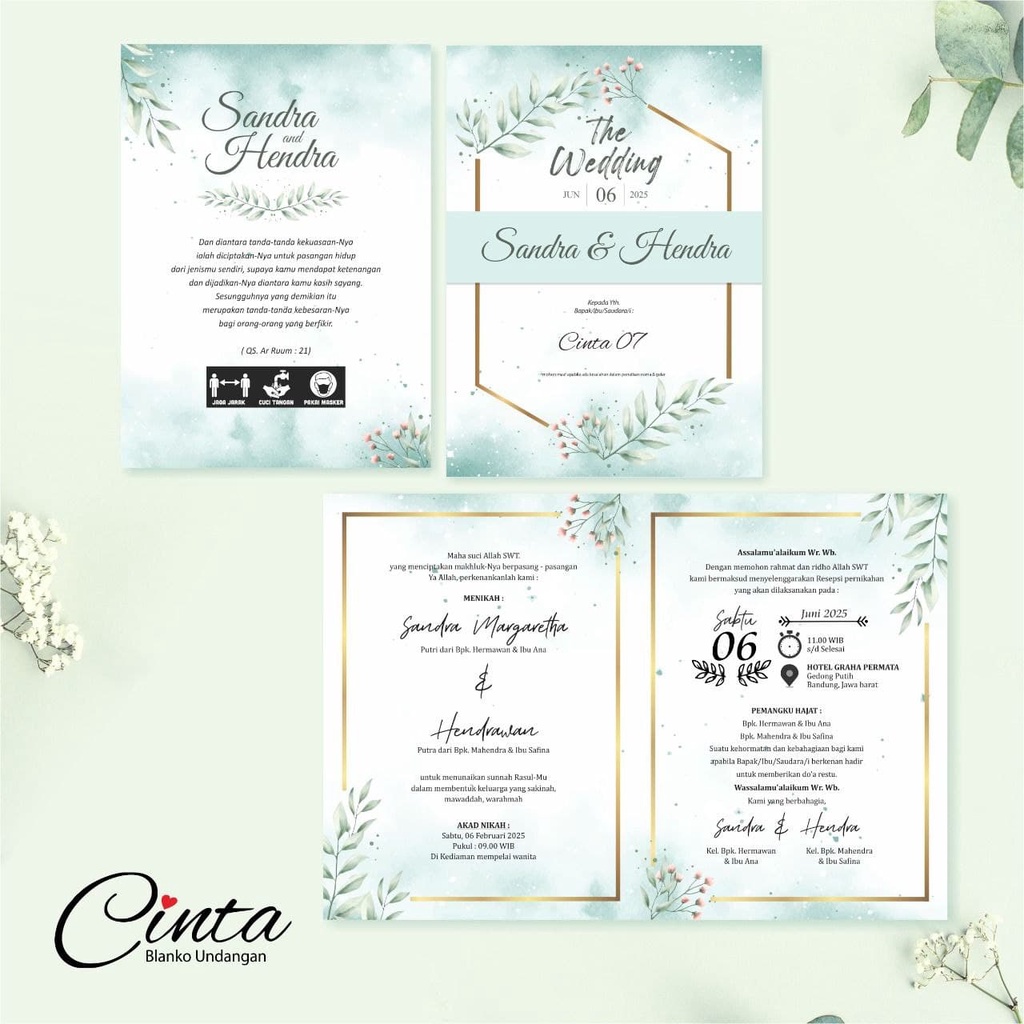 UNDANGAN PERNIKAHAN CINTA 07