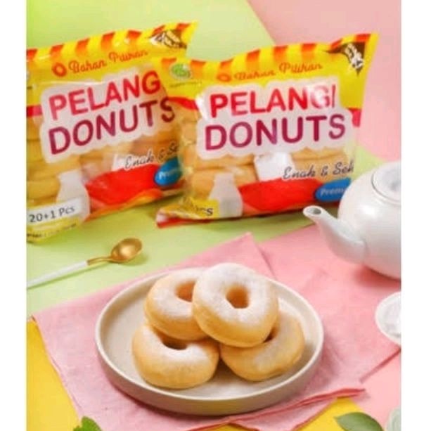 

✨ FSFF ✨ [instant] Donat Pelangi Donuts Frozen isi 21 + gula halus