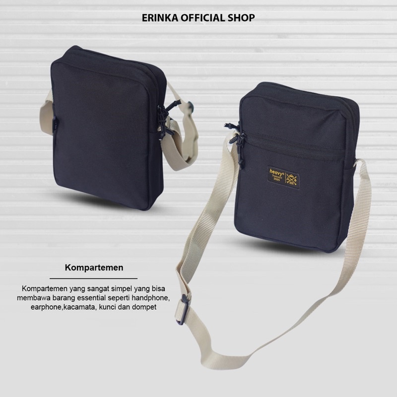 Heavy.bag Slingbag mini distro Heavy original - Tas Selempang Pria Casual Pouch Bag