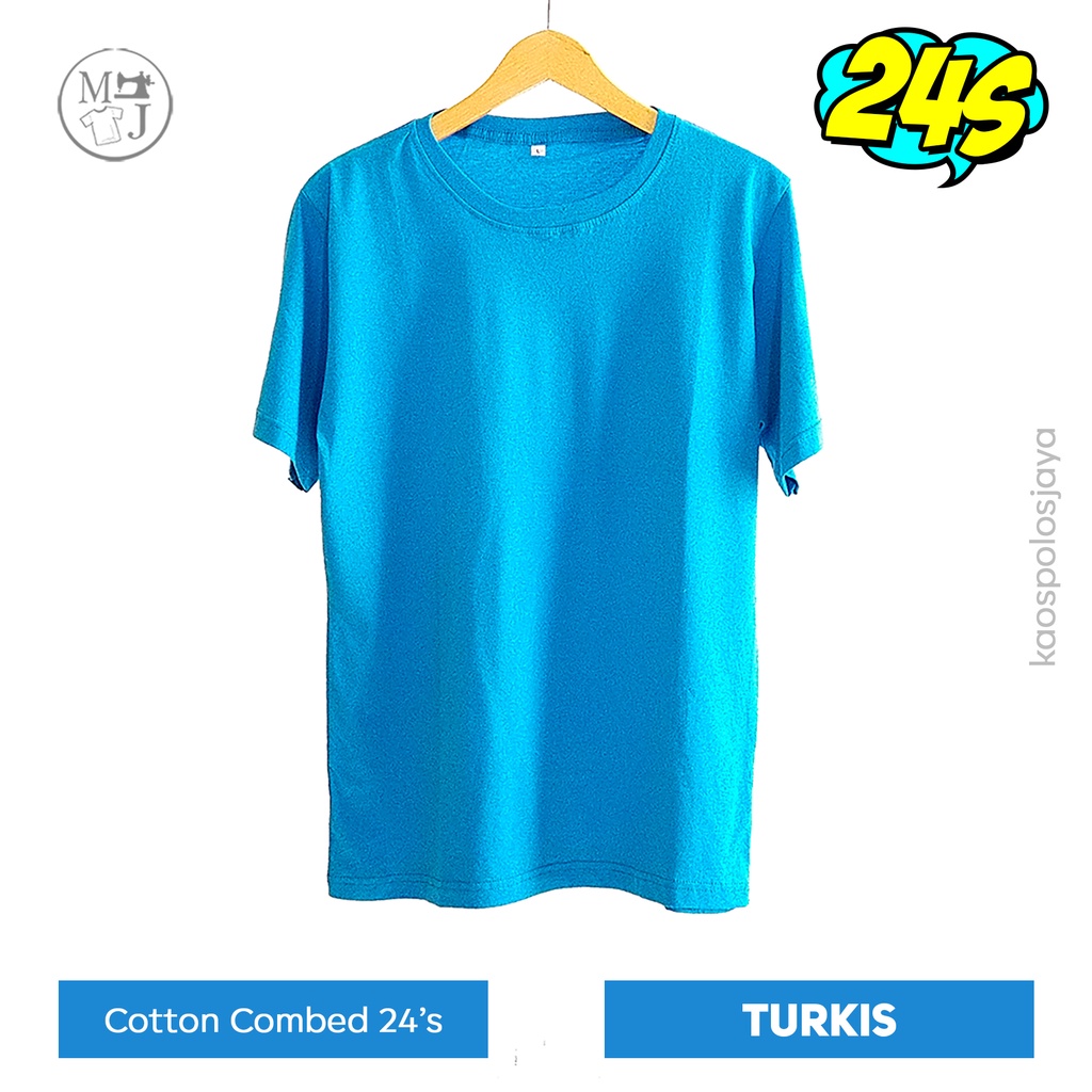 Kaos Polos Turkish / Kaos Oblong Unisex / Kaos Cotton Combed 24s