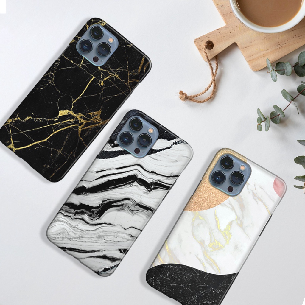 Casing Marble 2 Marmer Infinix Hot 6 7 8 9 10 10S 11 11S 12 12I Pro Play NFC Hard or Soft Case