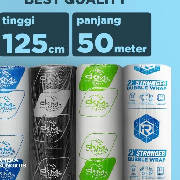 

PLASTIK BUBBLE / BUBBLE WRAP 125CM X 50M DKM+ PREMIUM MURAH - HIJAU BENING
