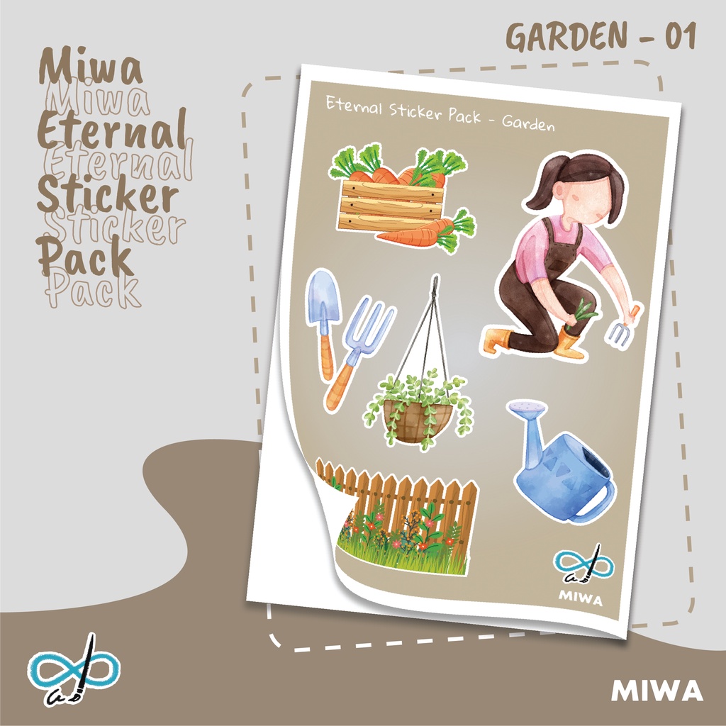 

Sticker Pack Aesthetic Garden (Stiker Taman, stiker laptop, stiker jurnal, stiker anti air)