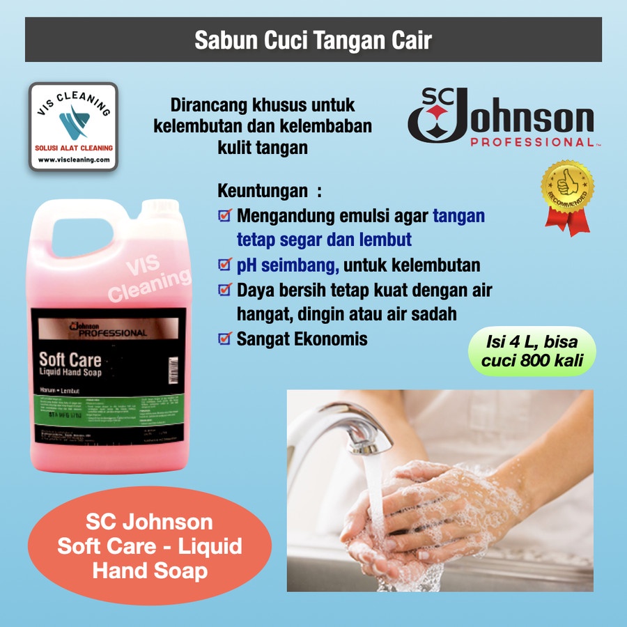 SC Johnson Soft Care Liquid Hand Soap 4 L (Sabun Cuci Tangan)