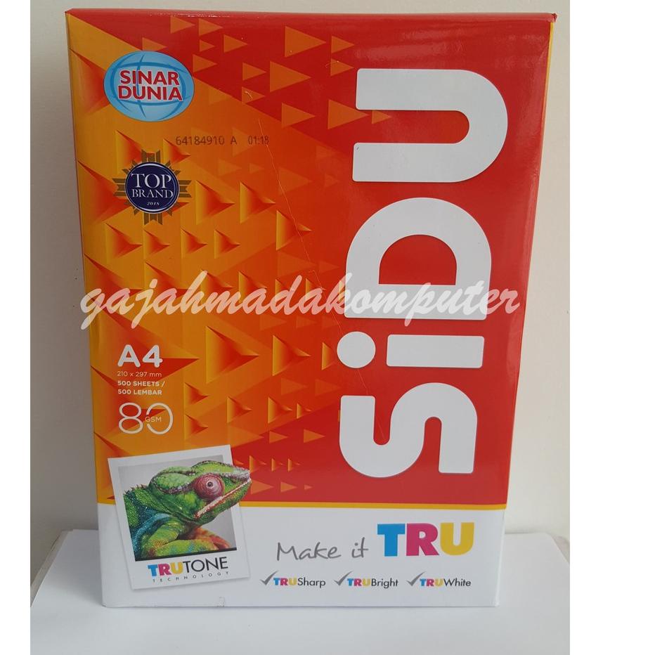 

☈ Kertas HVS A4 80 gr 80 gsm 80gram SIDU Sinar Dunia ㊞