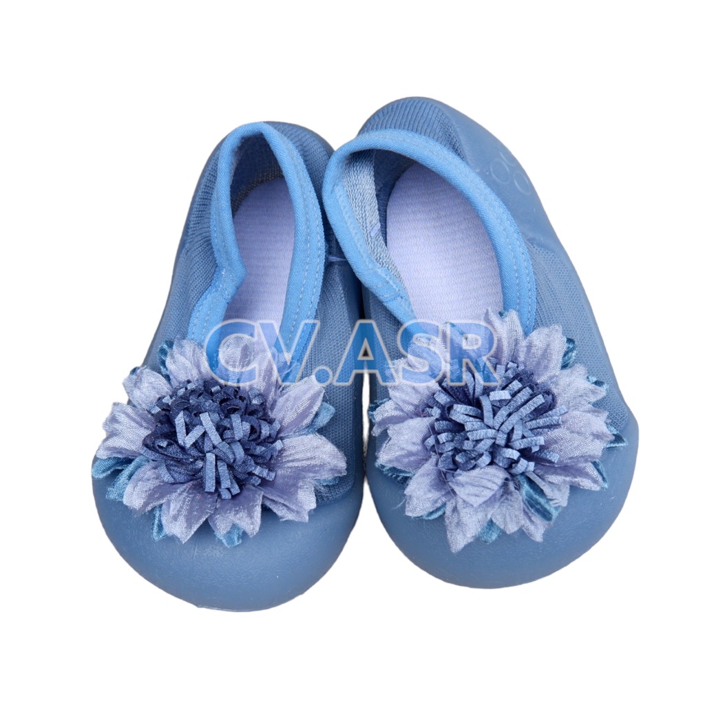Sepatu Bayi Perempuan Skidders PreWalker Anti Slip Motif Big Flower Bunga