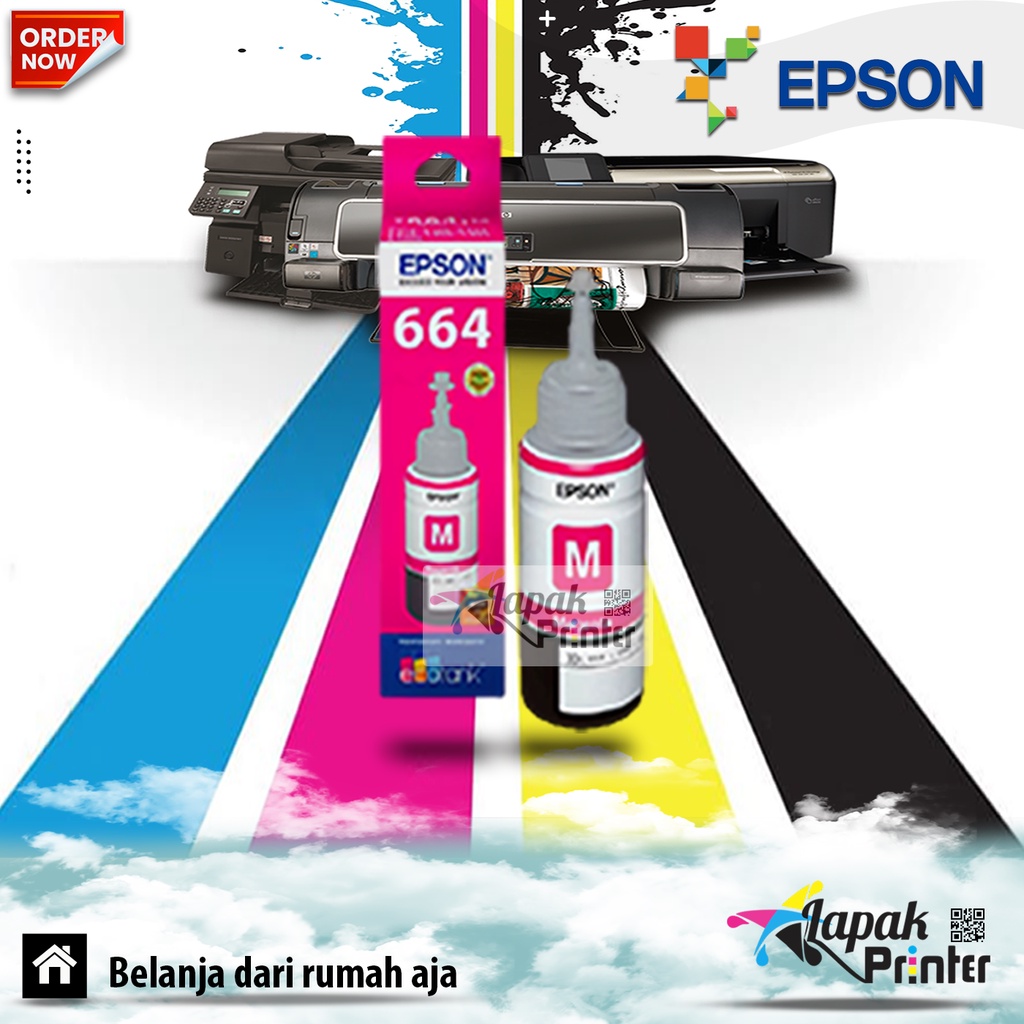 Jual 1 Set 4 Pcs Tinta Epson 664 M Tipe Printer L100 L110 L111 L120 L130 L132 L200 L210 L211 7983