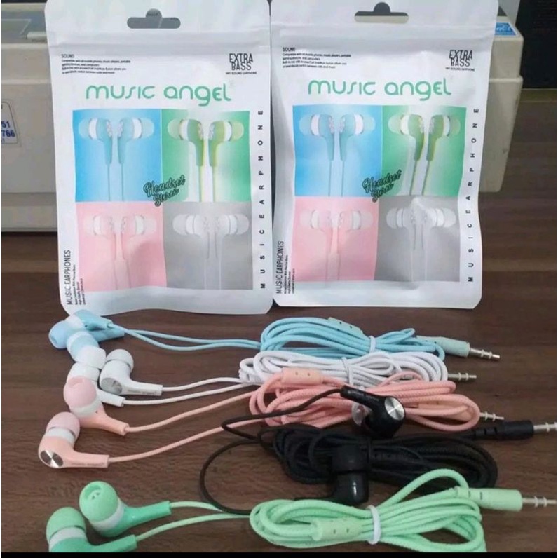 HEADSET HANDSFREE U19 MACARON MATE COLOR HIFI EXTRA BASS