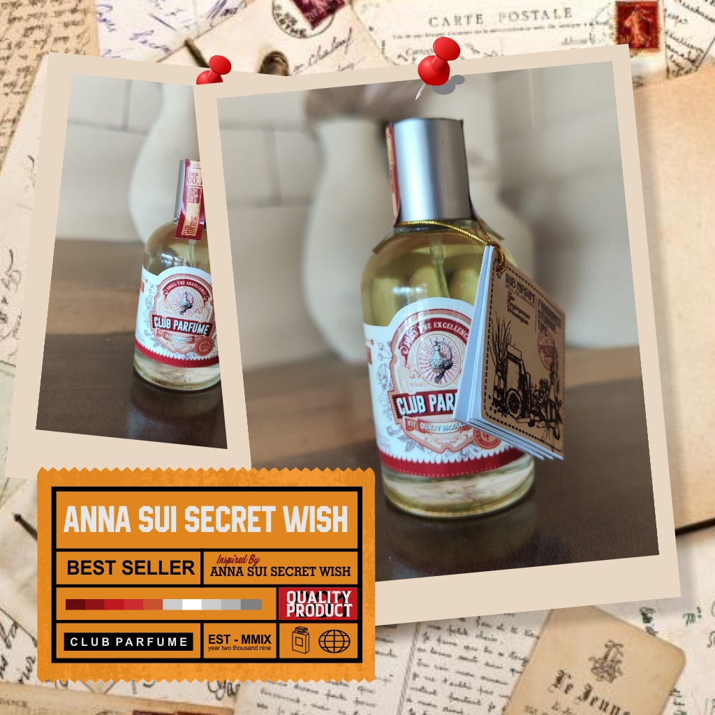 Club Parfume ANNA SUI SECRET WISH  - 50Ml Best Seller - Parfum Wanita - Qualty Product