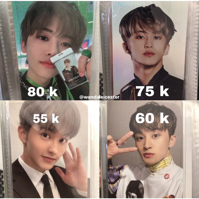 PC NCT mark lee holo resonance, jaemin lucky draw glitch mode, sticky, sg127