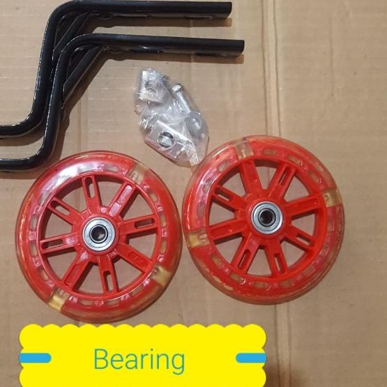 Roda bantu samping sepeda anak 12 16 bearing