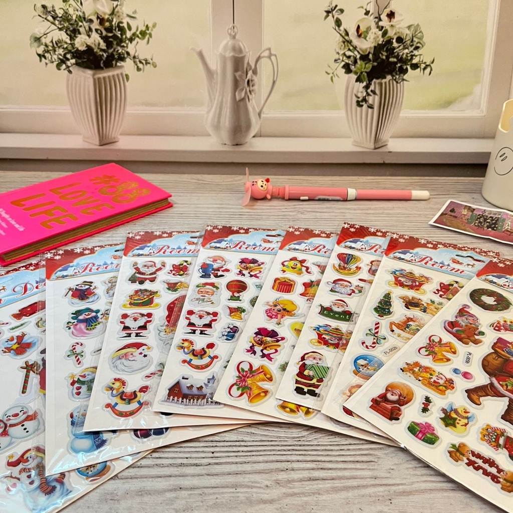 

STICKER TIMBUL TEMA NATAL BEST QUALITY CUTE LUCU BANYAK MOTIF