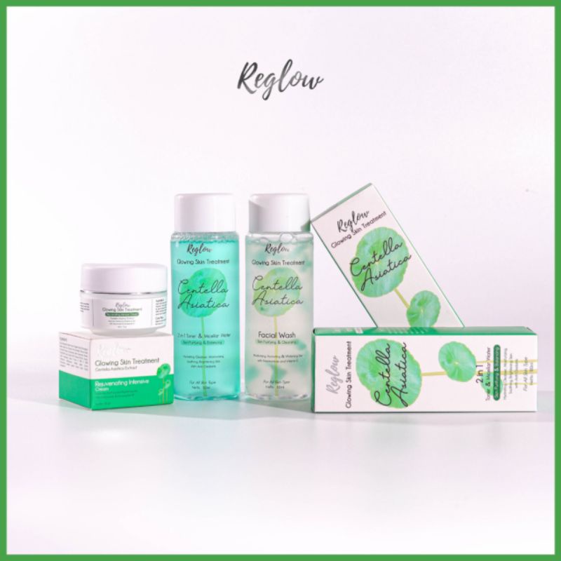 Reglow Perfect Glowing Skin Treatment by dr.Shindy 4 Item Perawatan Kulit Bonus Pouch