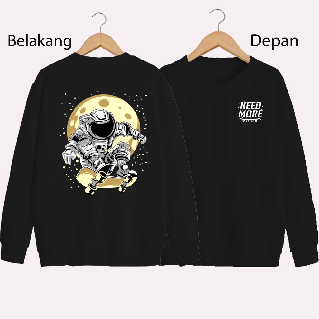 SWEATER UNISEX DB ASTRO SKEATBOARD PRIA DAN WANITA  SWEATER JUMBO