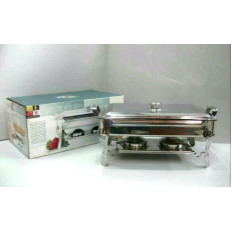 Tempat Prasmanan 2tungku Maspion Super Pan With Stove/Wadah saji prasmanan