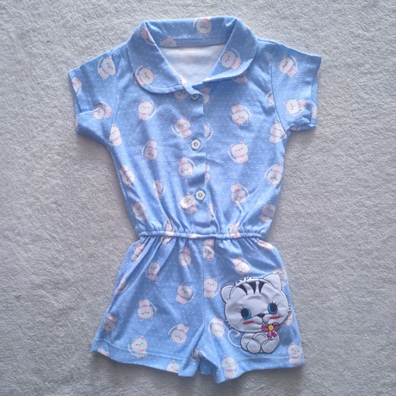 Jumpsuit Anak Cat 2 3 4 5 6 7 8 Bulan Anak Cewek Perempuan Jumpsuit Anak Bayi